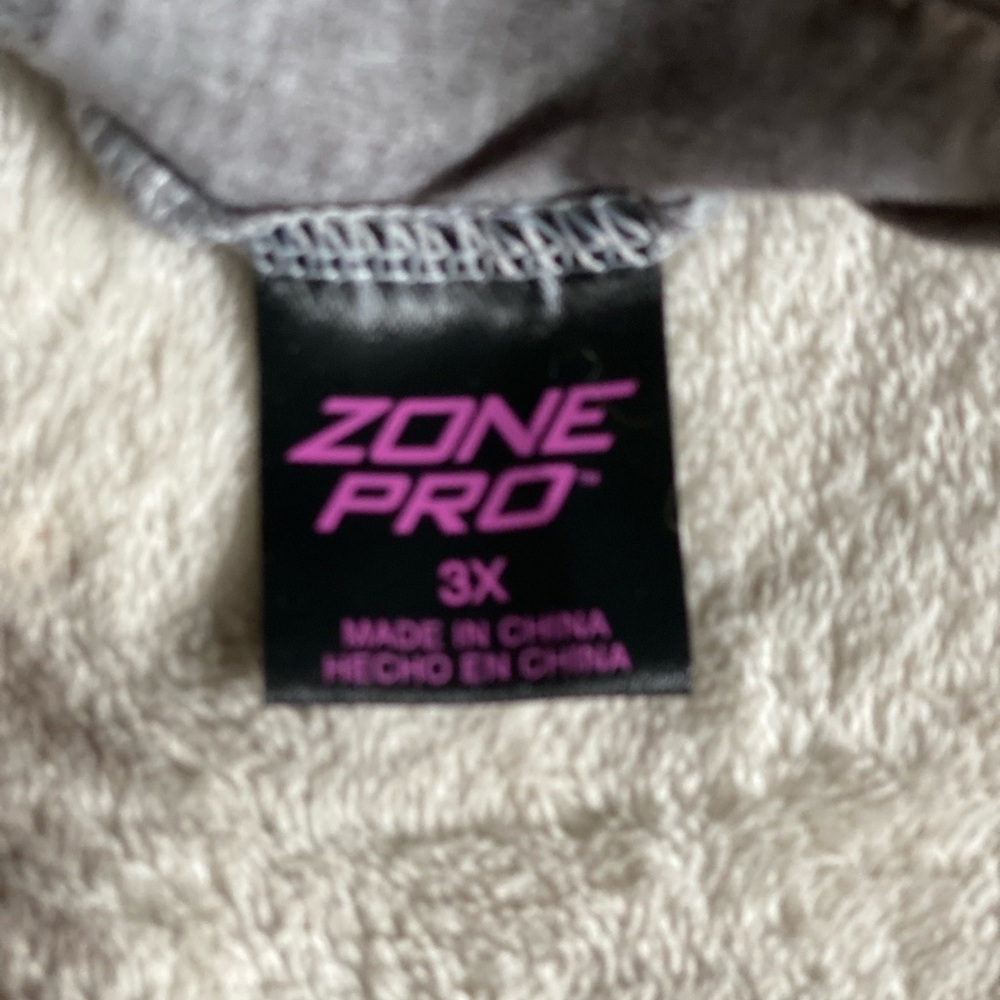 Zone Pro Heather Gray Sports Bra3x - Picture 5 of 6